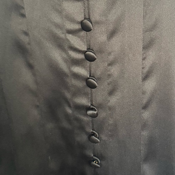 Vince Silk Pleated Sheath Midi Dress in Sz 8 - Picture 6 of 9